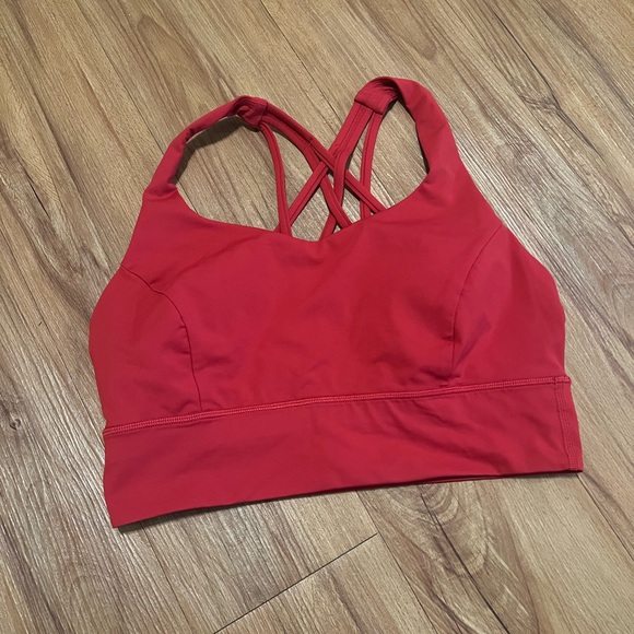 lululemon athletica Tops - Lululemon Athletica Red Crop Top Racerback